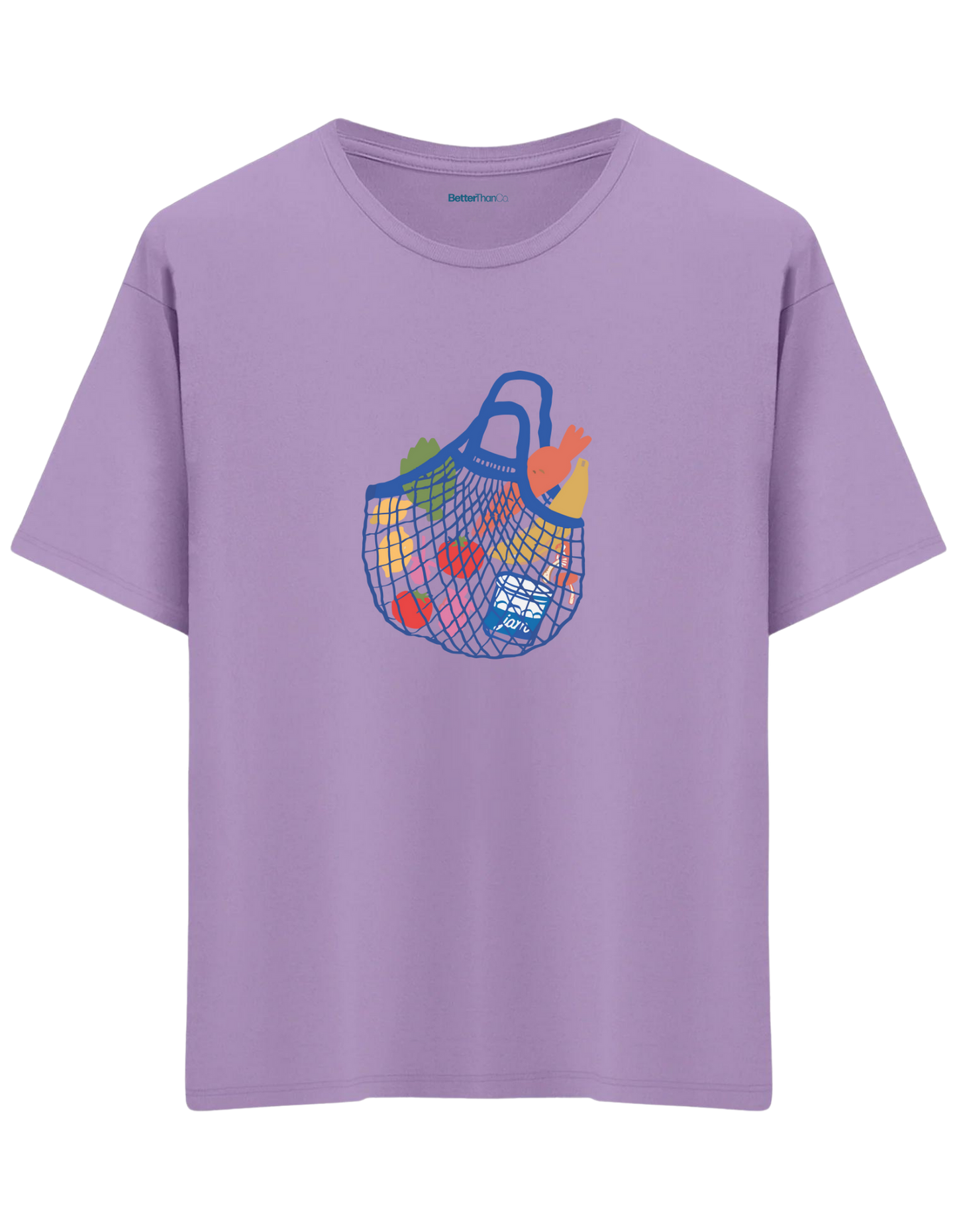 Local Bag Baskılı Bisiklet Yaka Oversize T-shirt