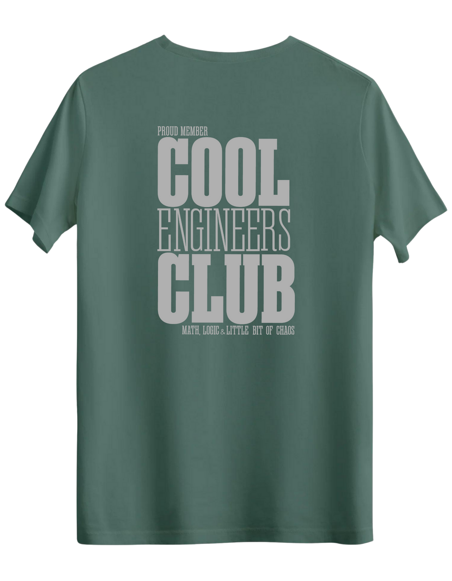 Cool Engineers Club Baskılı Bisiklet Yaka Regular T-shirt