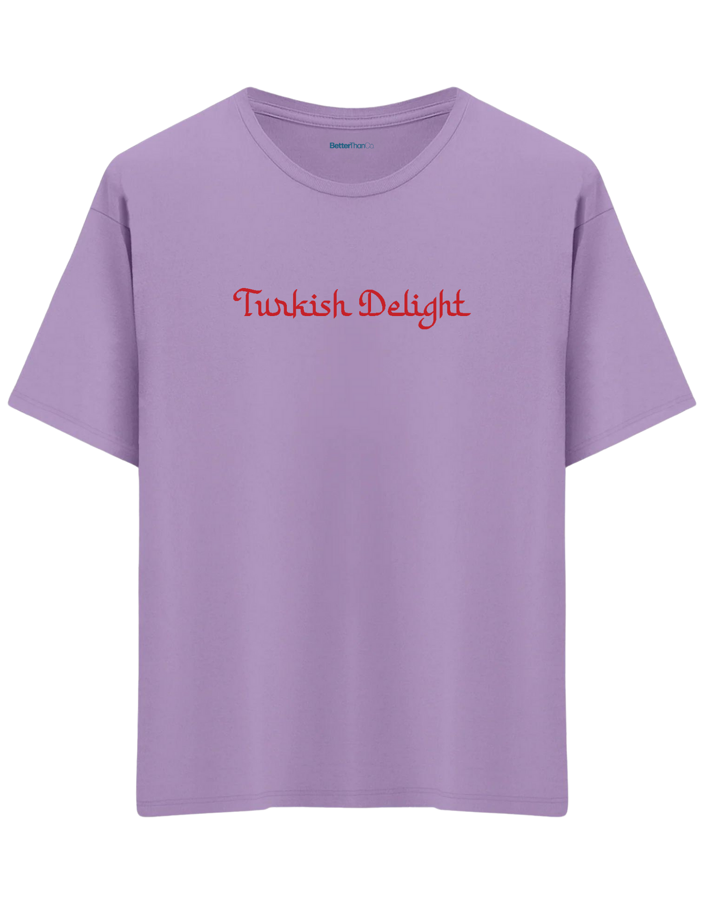 Turkish Delight Baskılı Bisiklet Yaka Oversize T-shirt