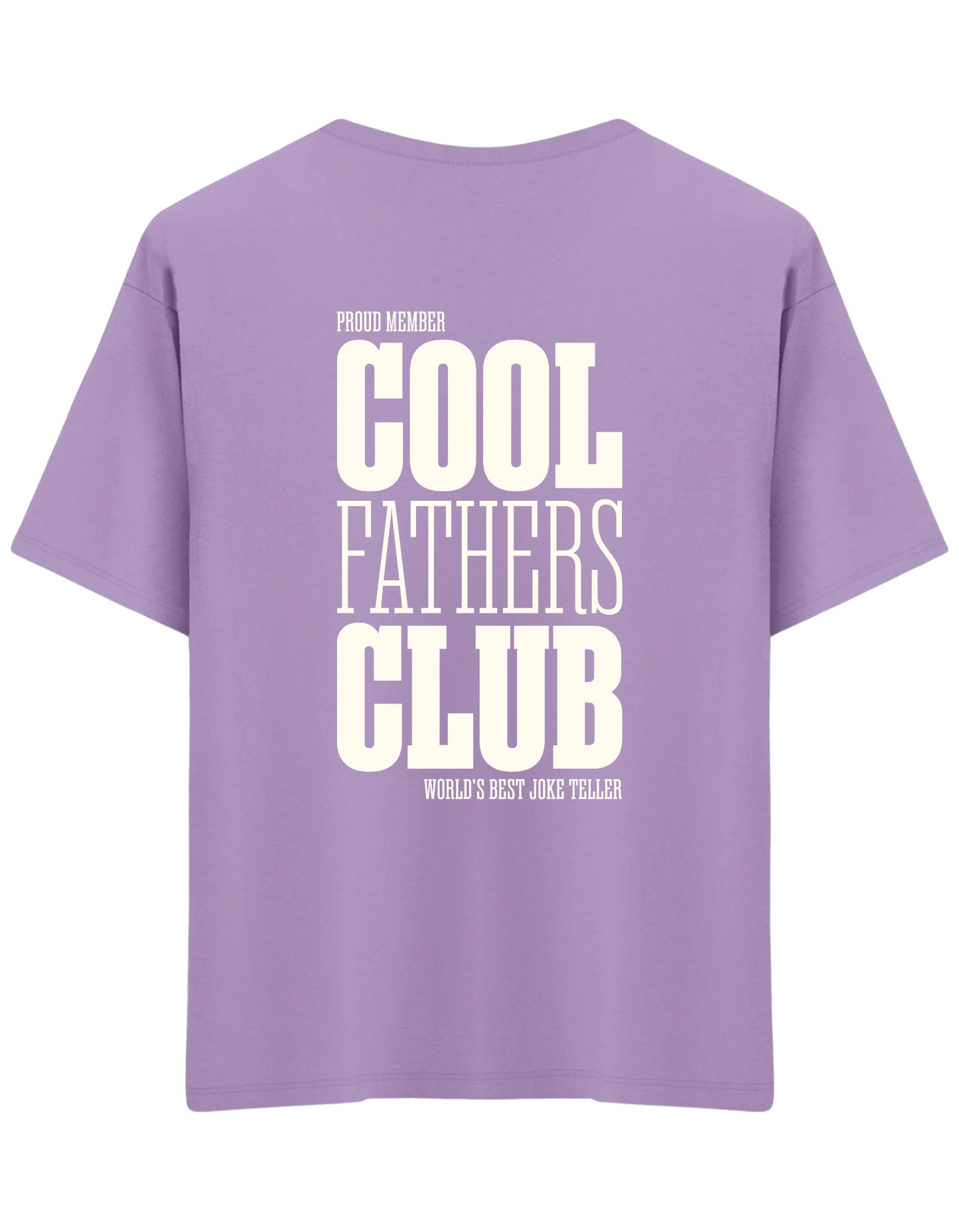 Cool Fathers Club Baskılı Bisiklet Yaka Oversize T-shirt