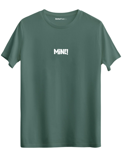 Mine! Baskılı Bisiklet Yaka Regular T-shirt