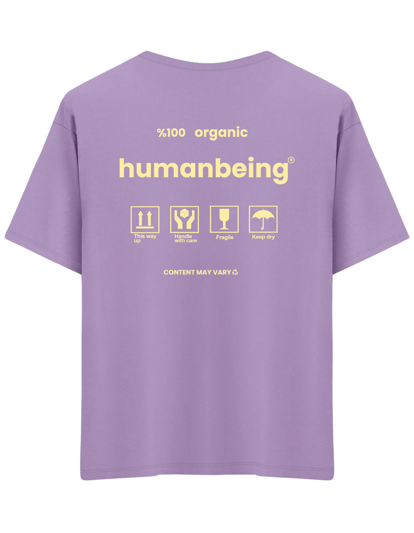 Humanbeing Baskılı Bisiklet Yaka Oversize T-shirt