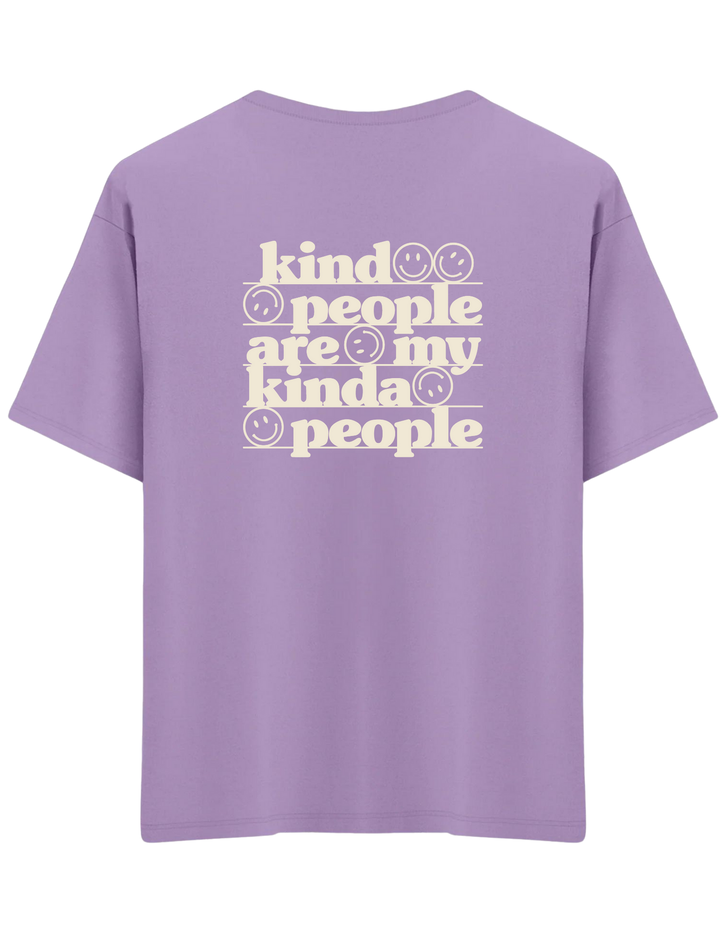Be Kind Baskılı Bisiklet Yaka Oversize T-shirt