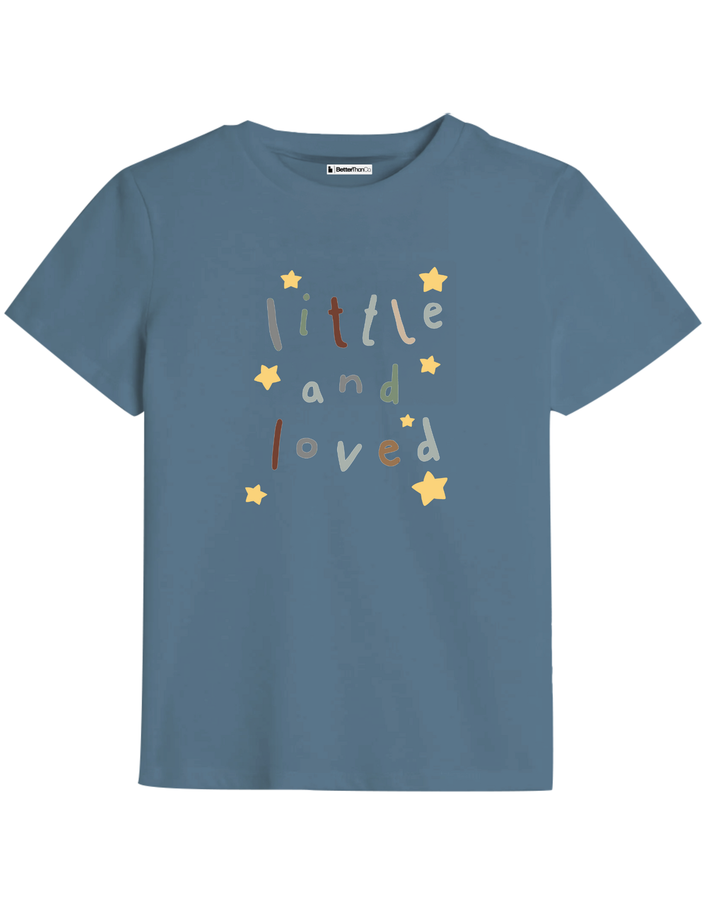 Little and Love Baskılı Bisiklet Yaka Çocuk t-shirt
