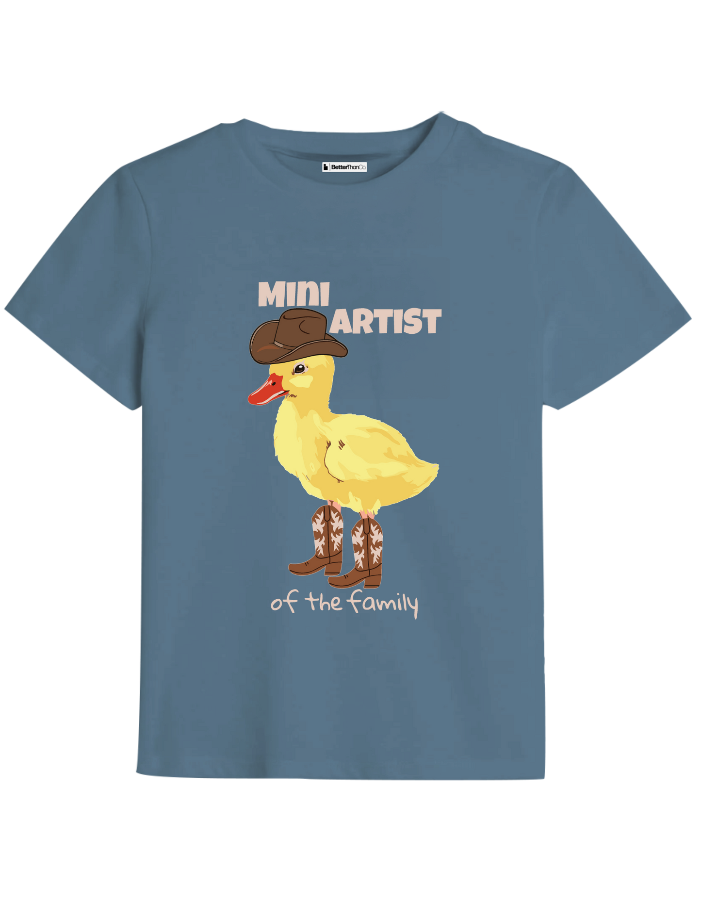 Mini Artist Baskılı Bisiklet Yaka Çocuk t-shirt