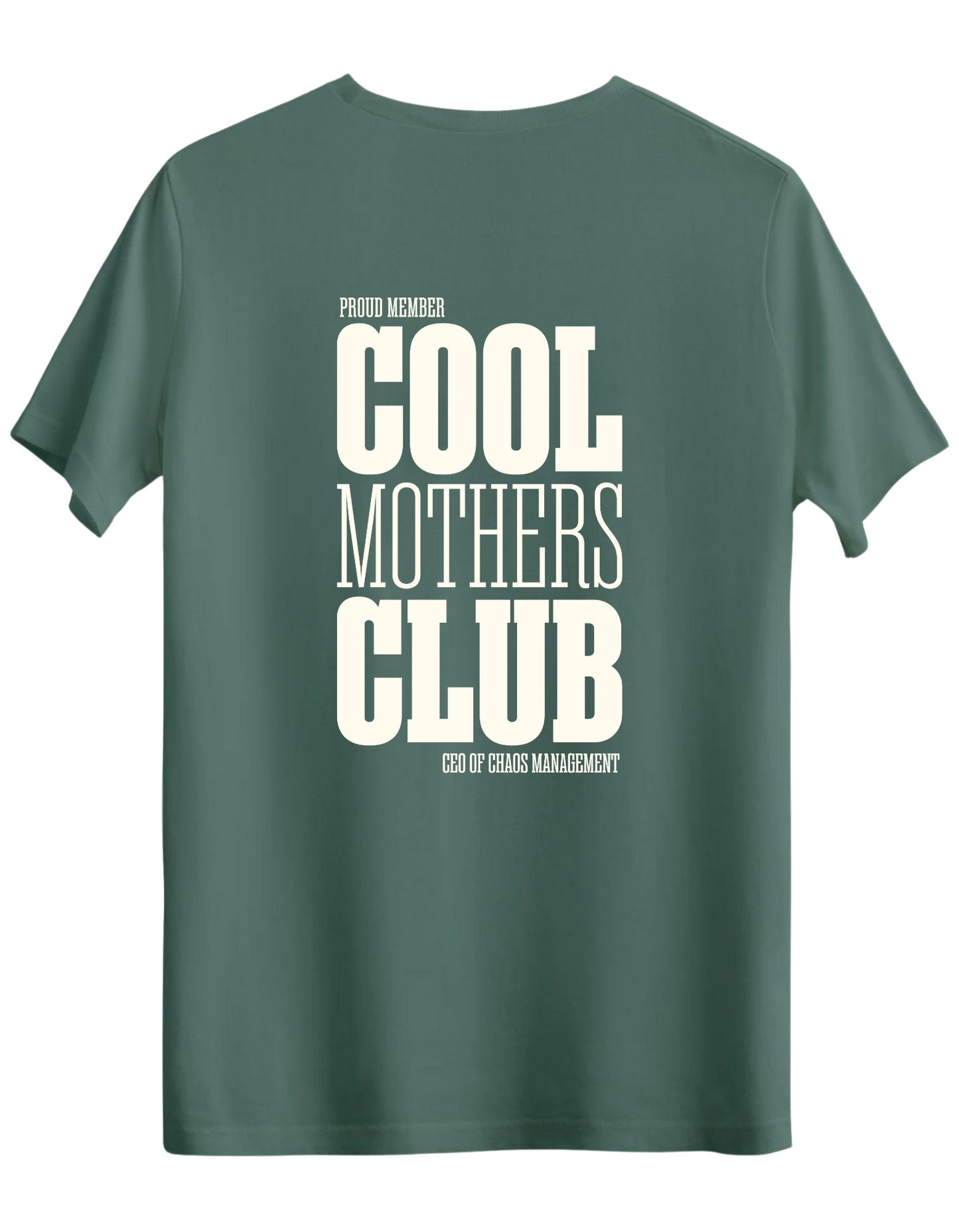 Cool Mothers Club Baskılı Bisiklet Yaka Regular T-shirt