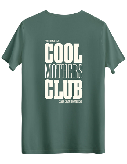 Cool Mothers Club Baskılı Bisiklet Yaka Regular T-shirt