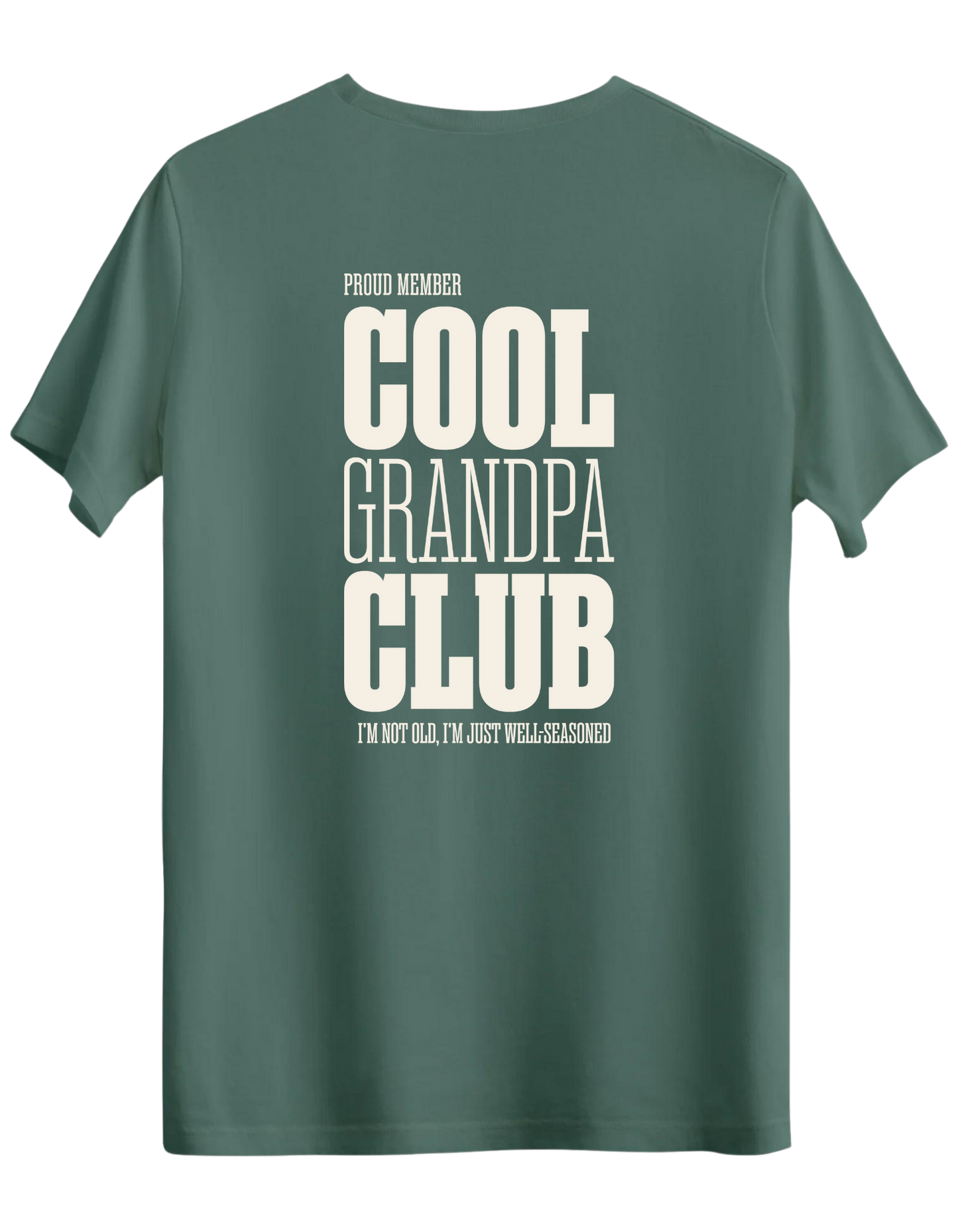 Cool Grandpa Club Baskılı Bisiklet Yaka Regular T-shirt