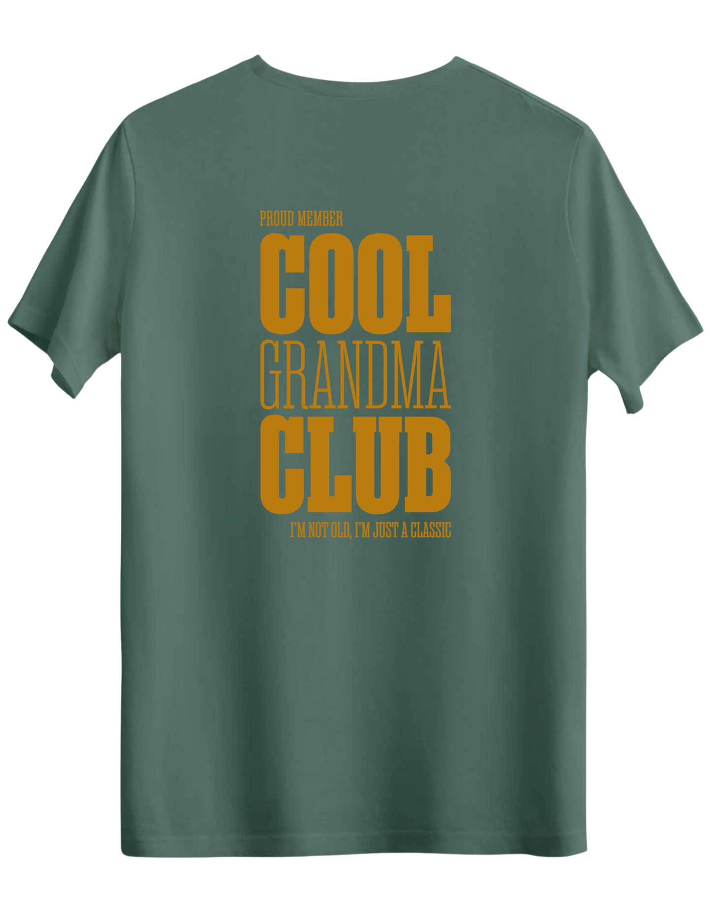 Cool Grandma Club Baskılı Bisiklet Yaka Regular T-shirt