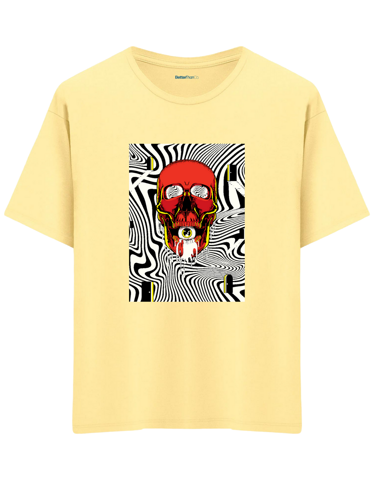 Handsome Baskılı Bisiklet Yaka Oversize T-shirt
