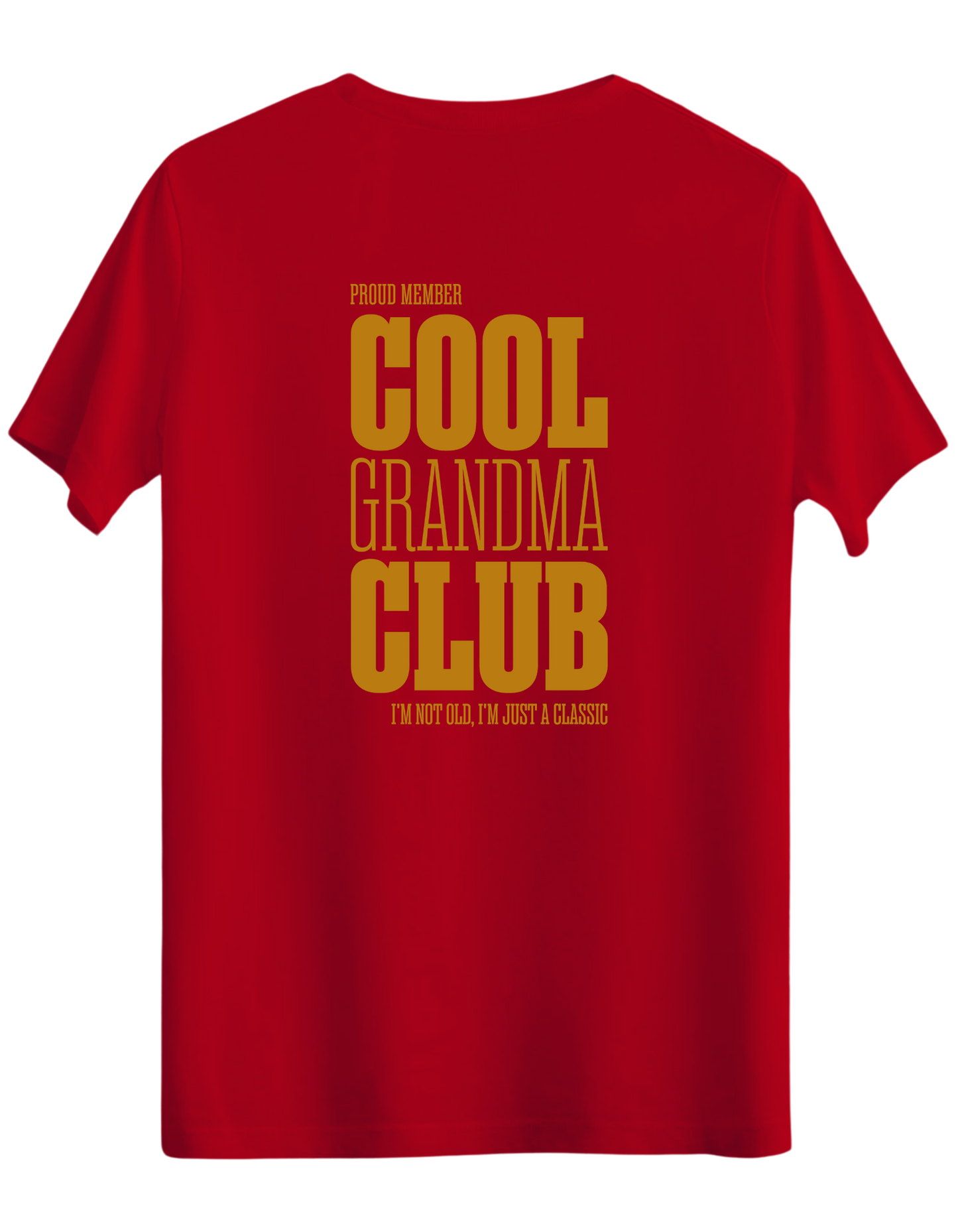 Cool Grandma Club Baskılı Bisiklet Yaka Regular T-shirt