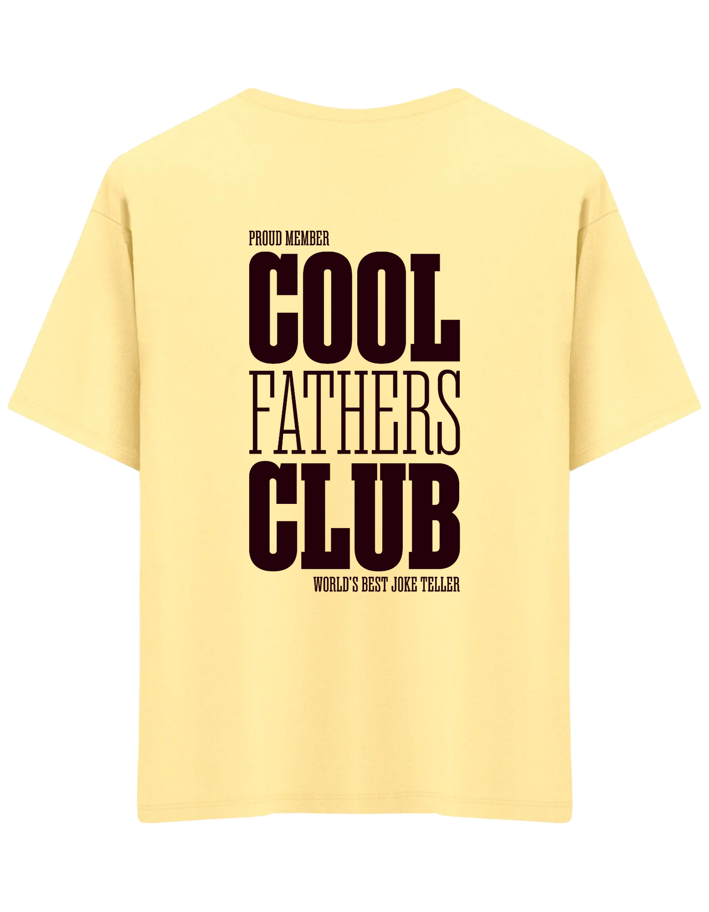 Cool Fathers Club Baskılı Bisiklet Yaka Oversize T-shirt