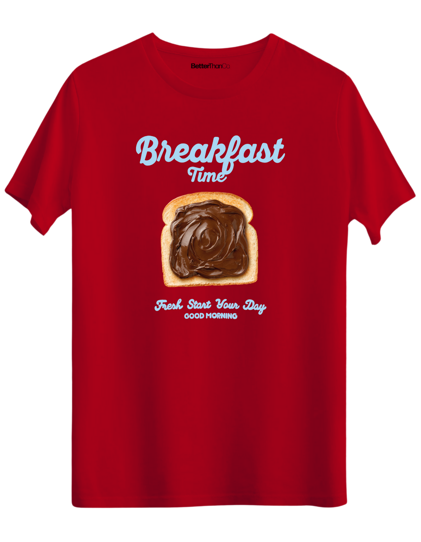 Breakfast Time Baskılı Bisiklet Yaka Regular T-shirt