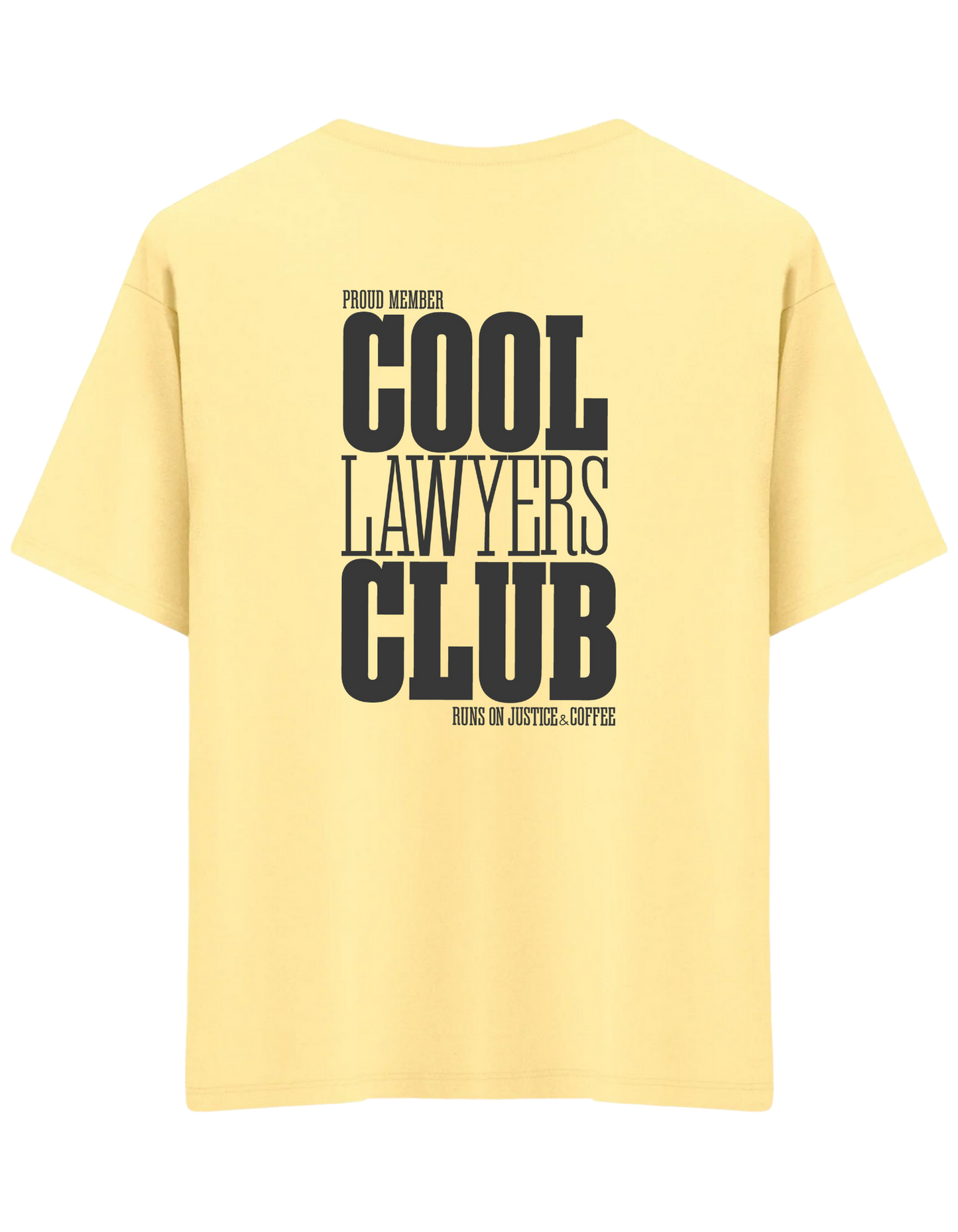 Cool Lawyers Club Baskılı Bisiklet Yaka Oversize T-shirt