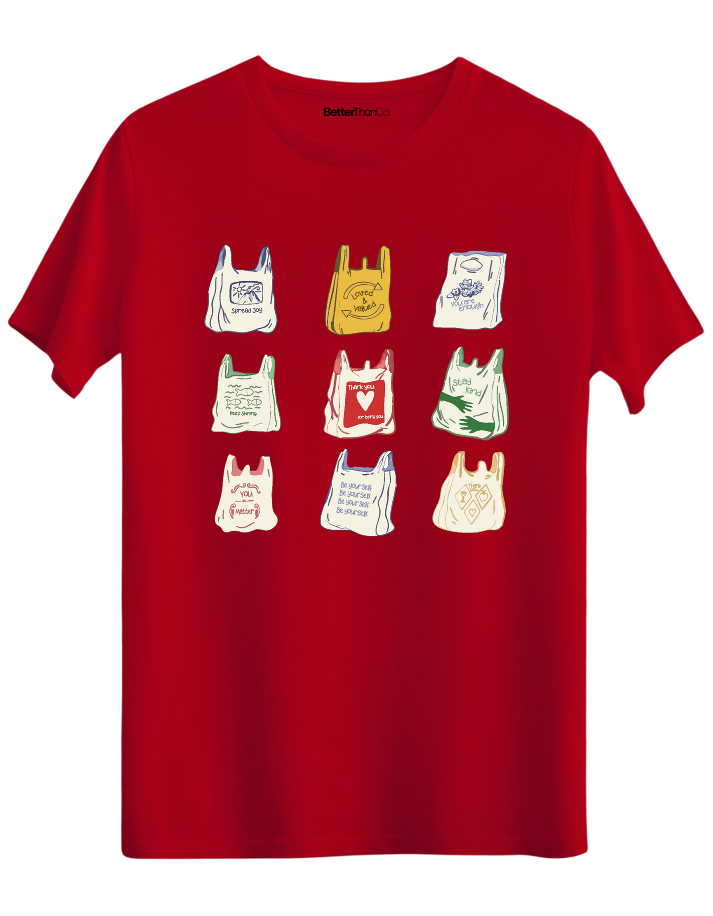 Bags Baskılı Bisiklet Yaka Regular T-shirt