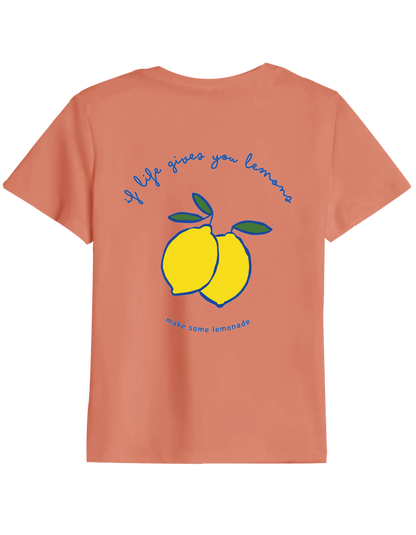 Lemonade Baskılı Bisiklet Yaka Çocuk t-shirt