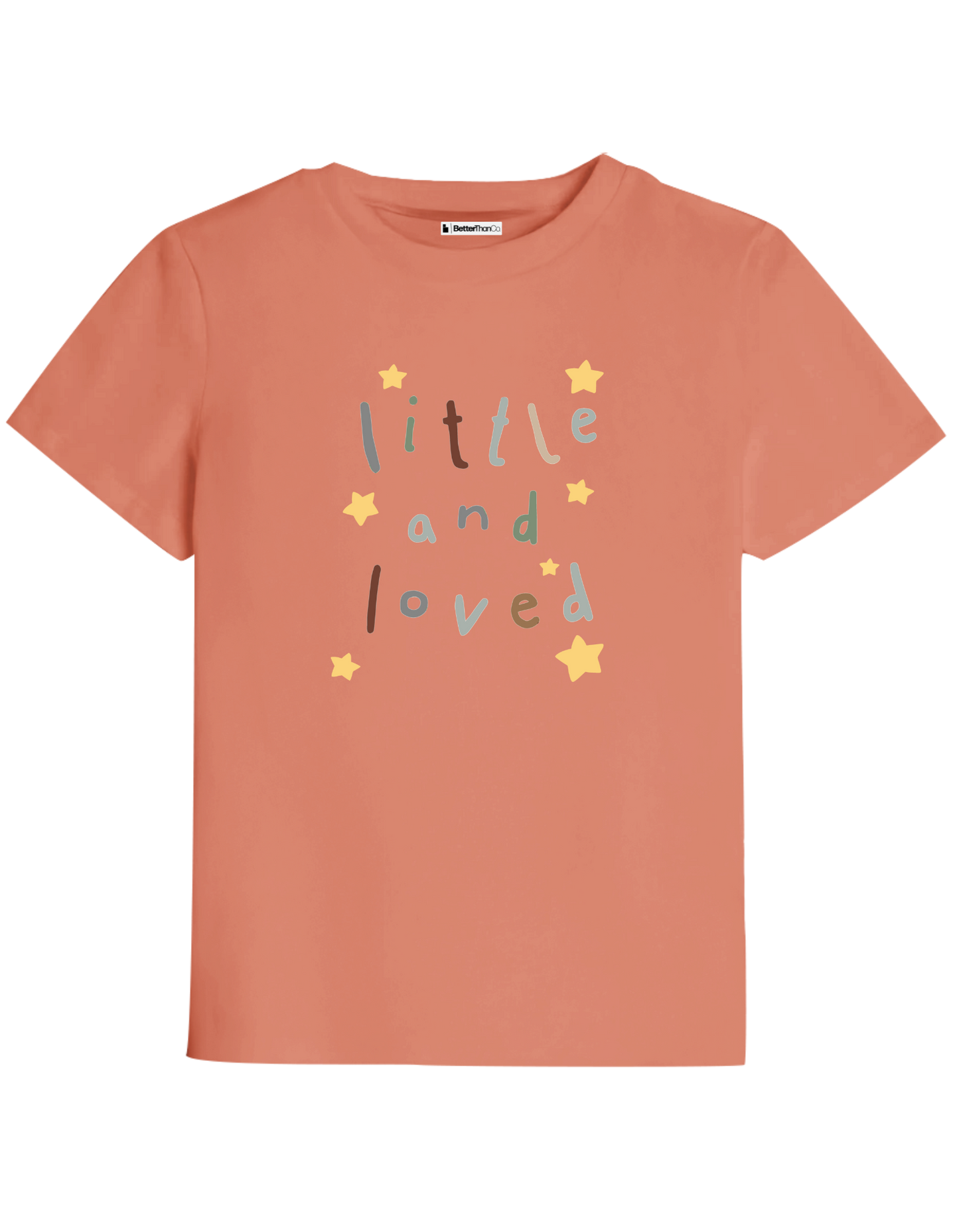 Little and Love Baskılı Bisiklet Yaka Çocuk t-shirt