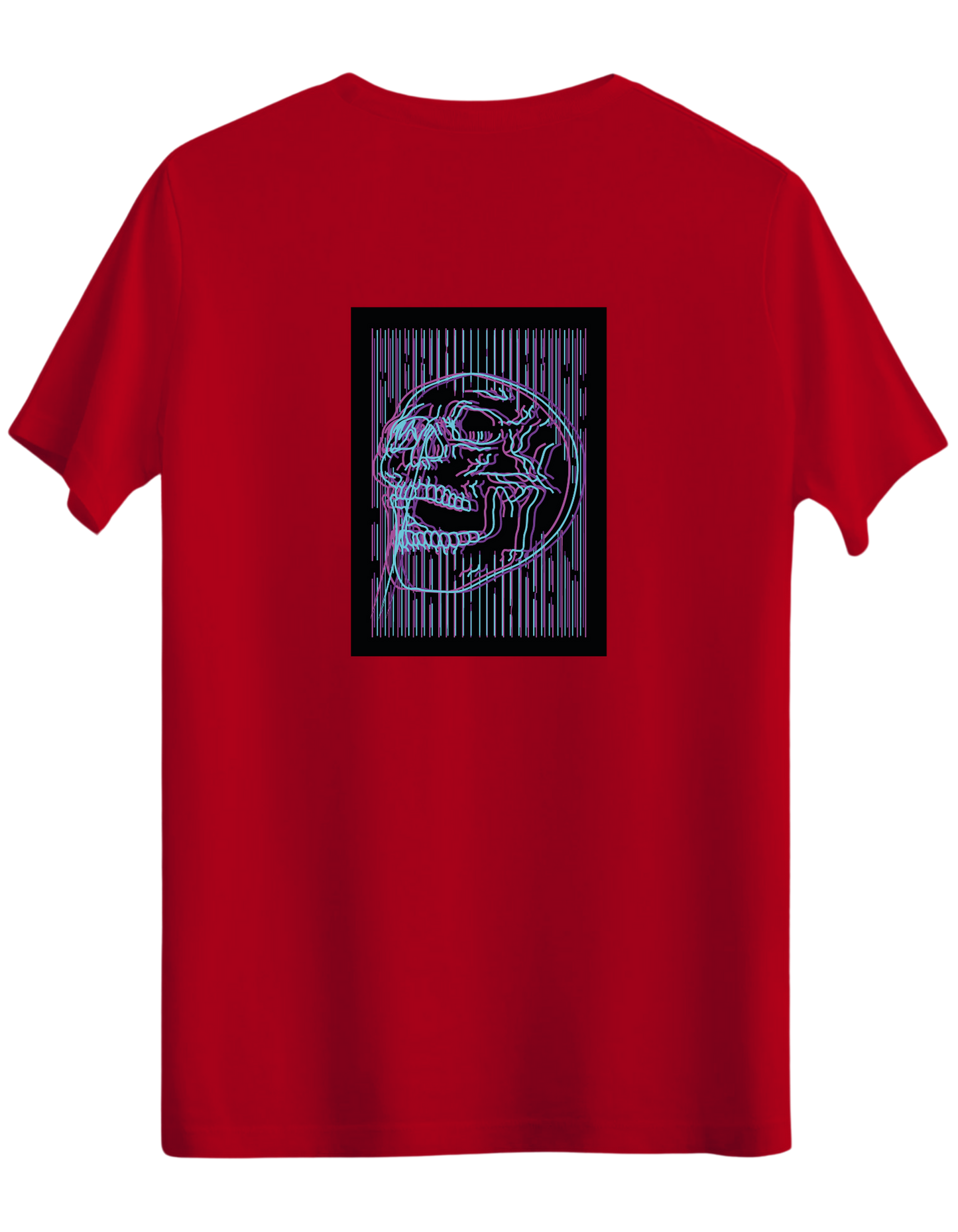Neon Baskılı Bisiklet Yaka Regular T-shirt