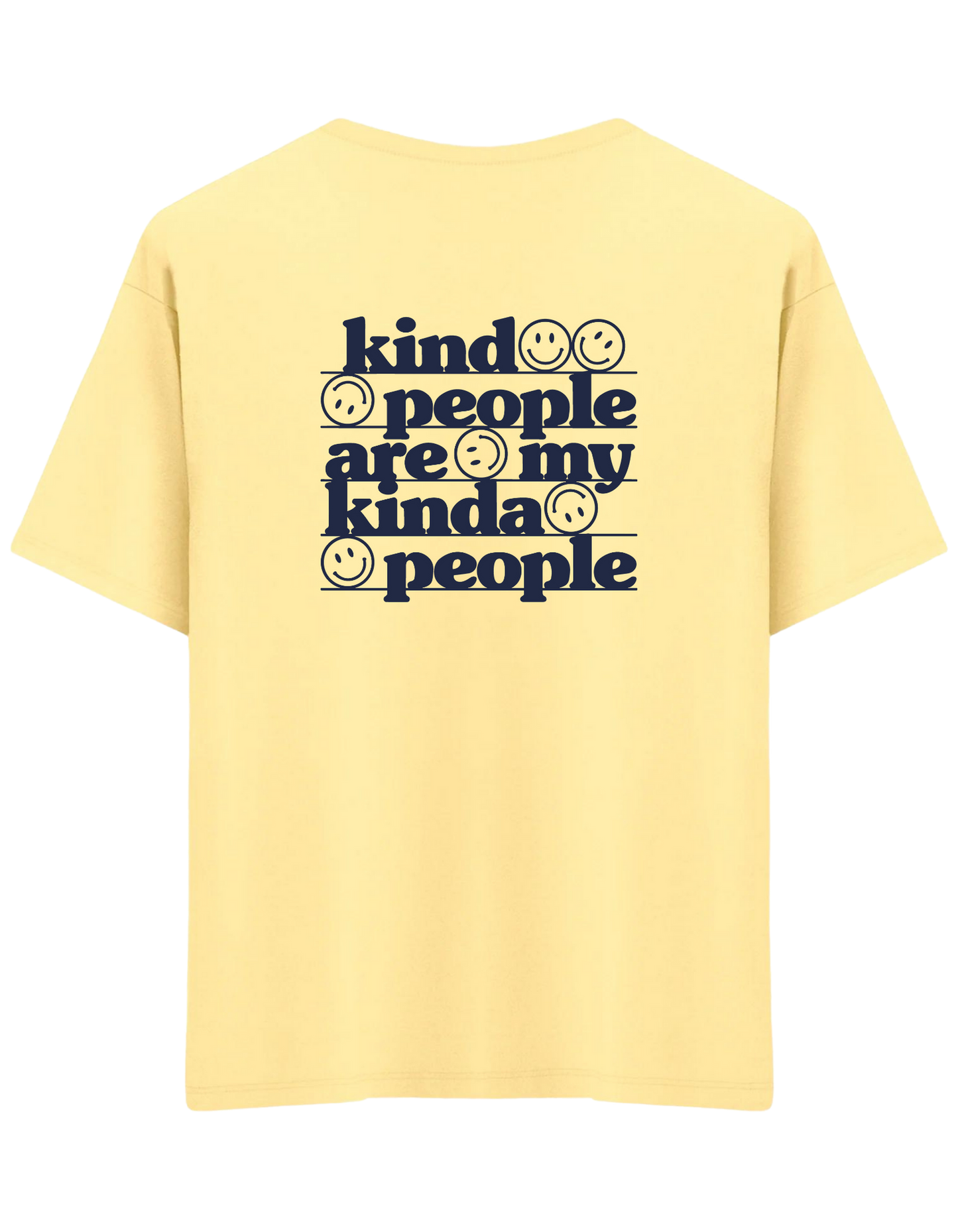Be Kind Baskılı Bisiklet Yaka Oversize T-shirt