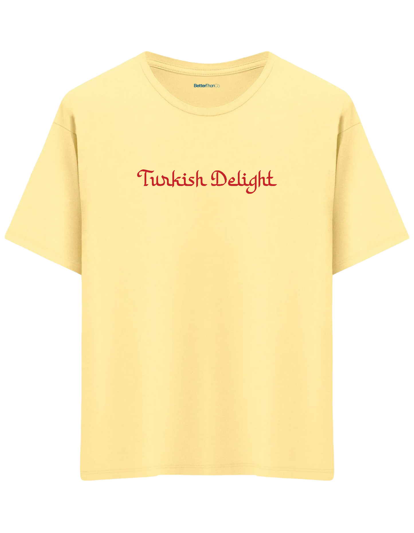 Turkish Delight Baskılı Bisiklet Yaka Oversize T-shirt