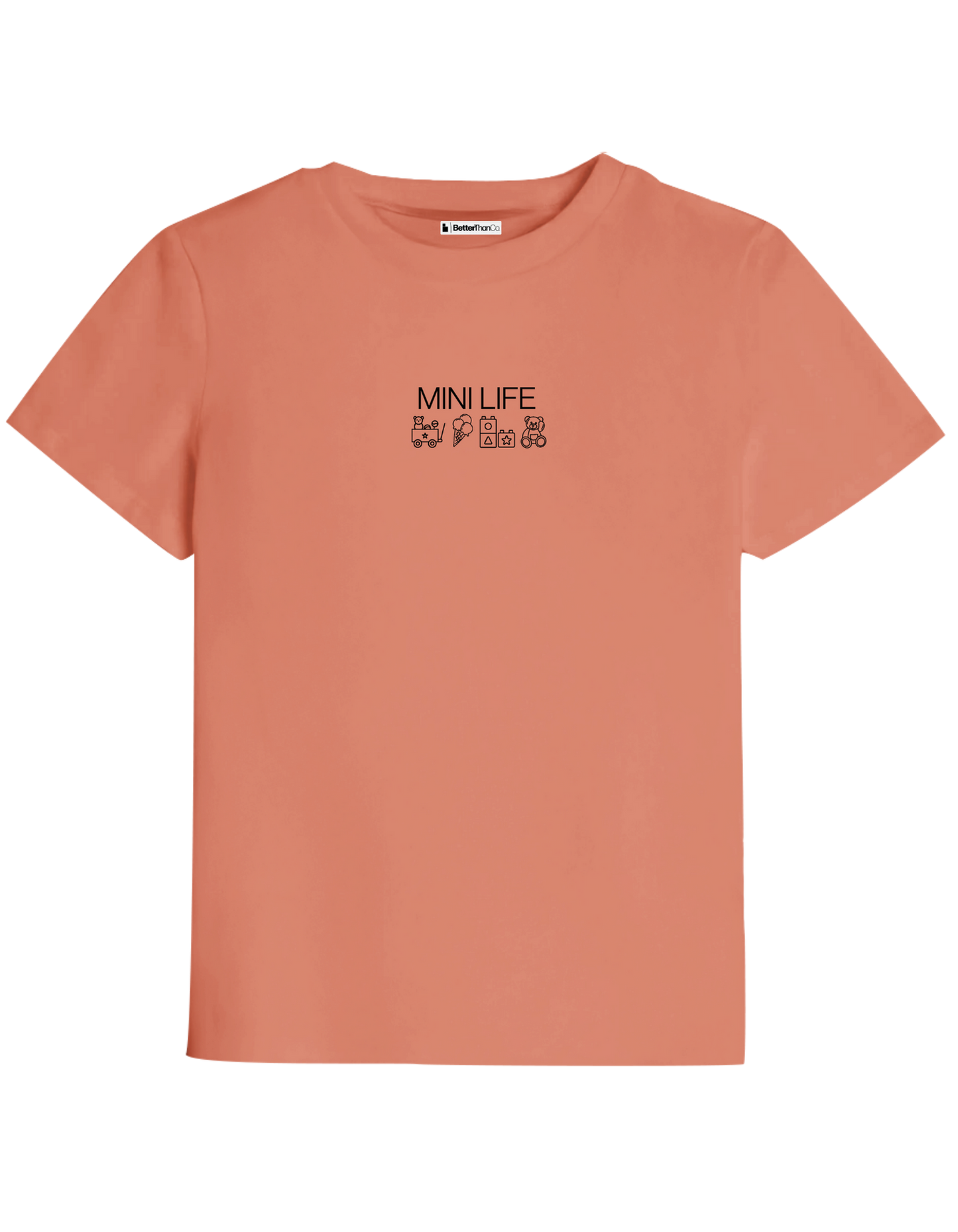 Mini Life Baskılı Bisiklet Yaka Çocuk t-shirt