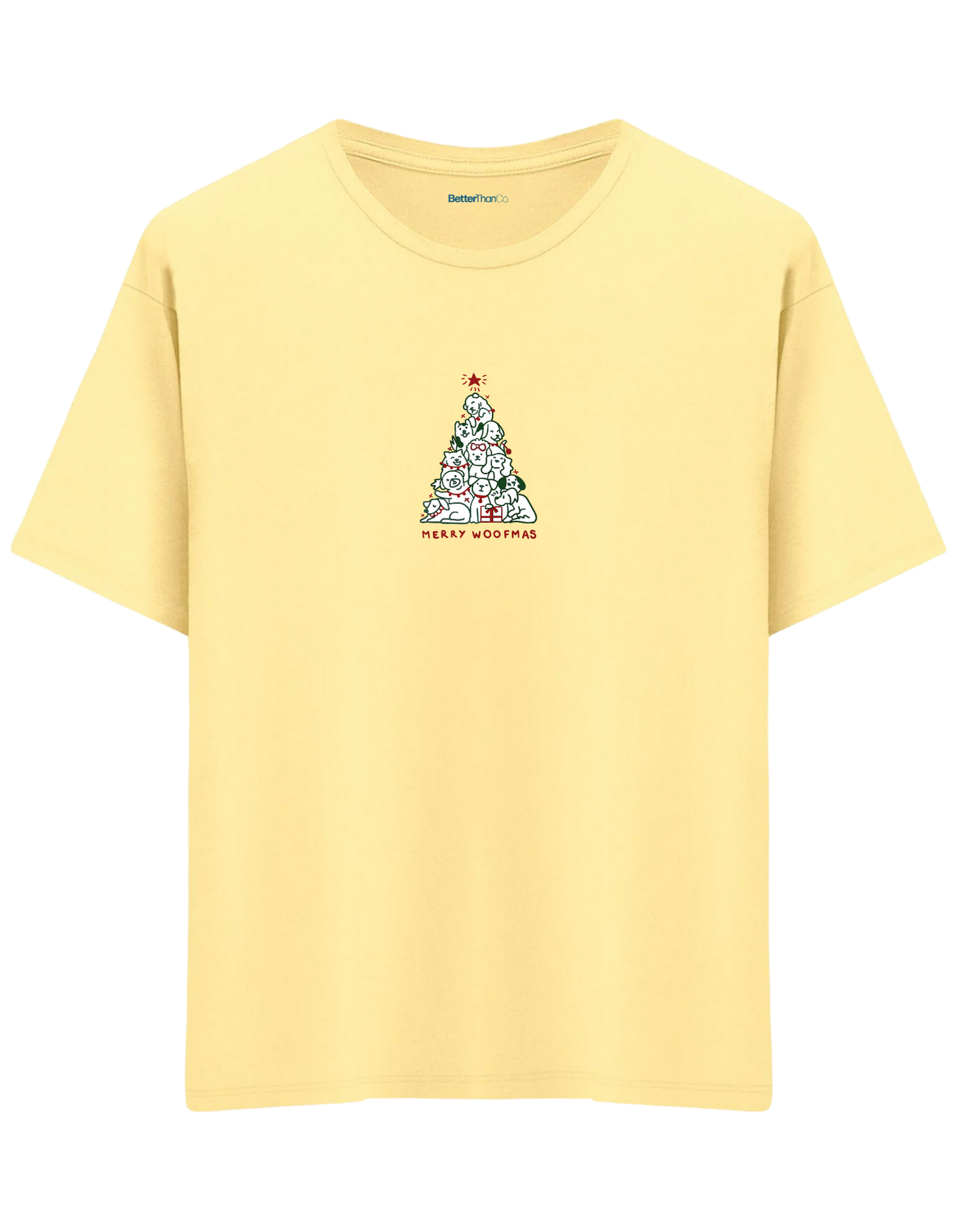 Woofmas Baskılı Bisiklet Yaka Oversize T-shirt