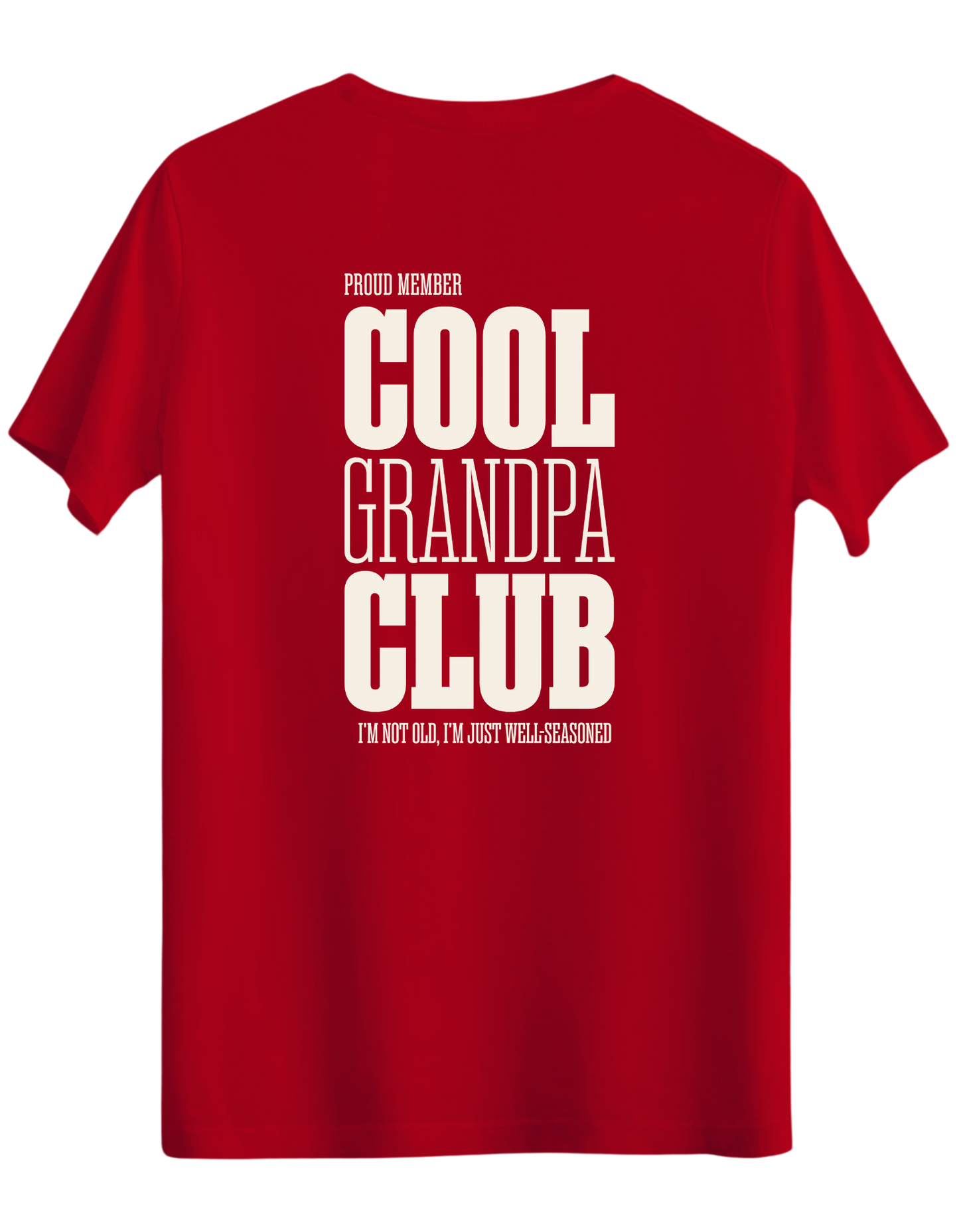 Cool Grandpa Club Baskılı Bisiklet Yaka Regular T-shirt