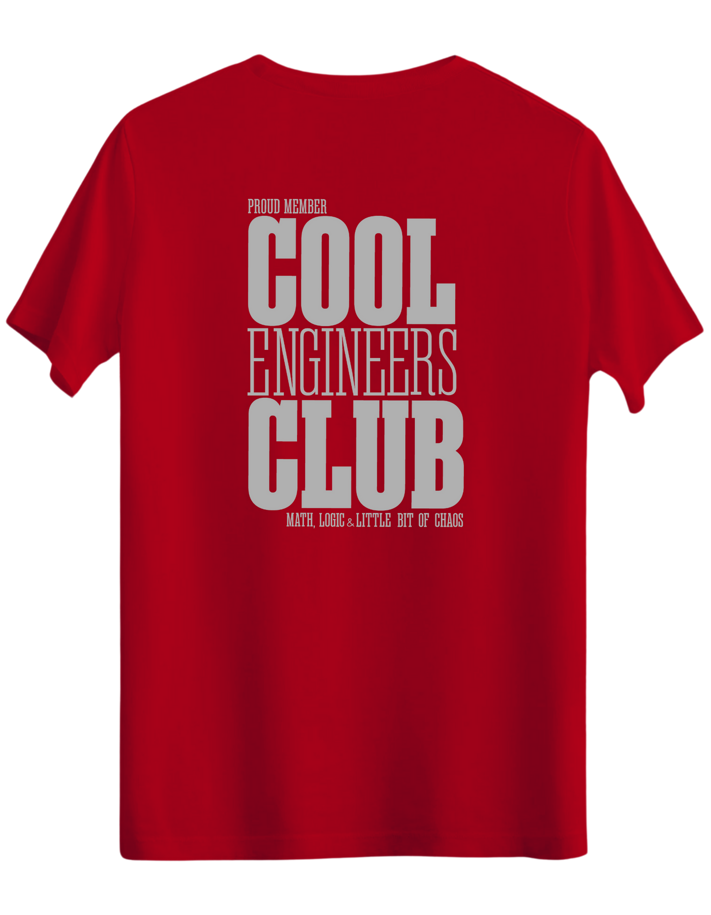 Cool Engineers Club Baskılı Bisiklet Yaka Regular T-shirt