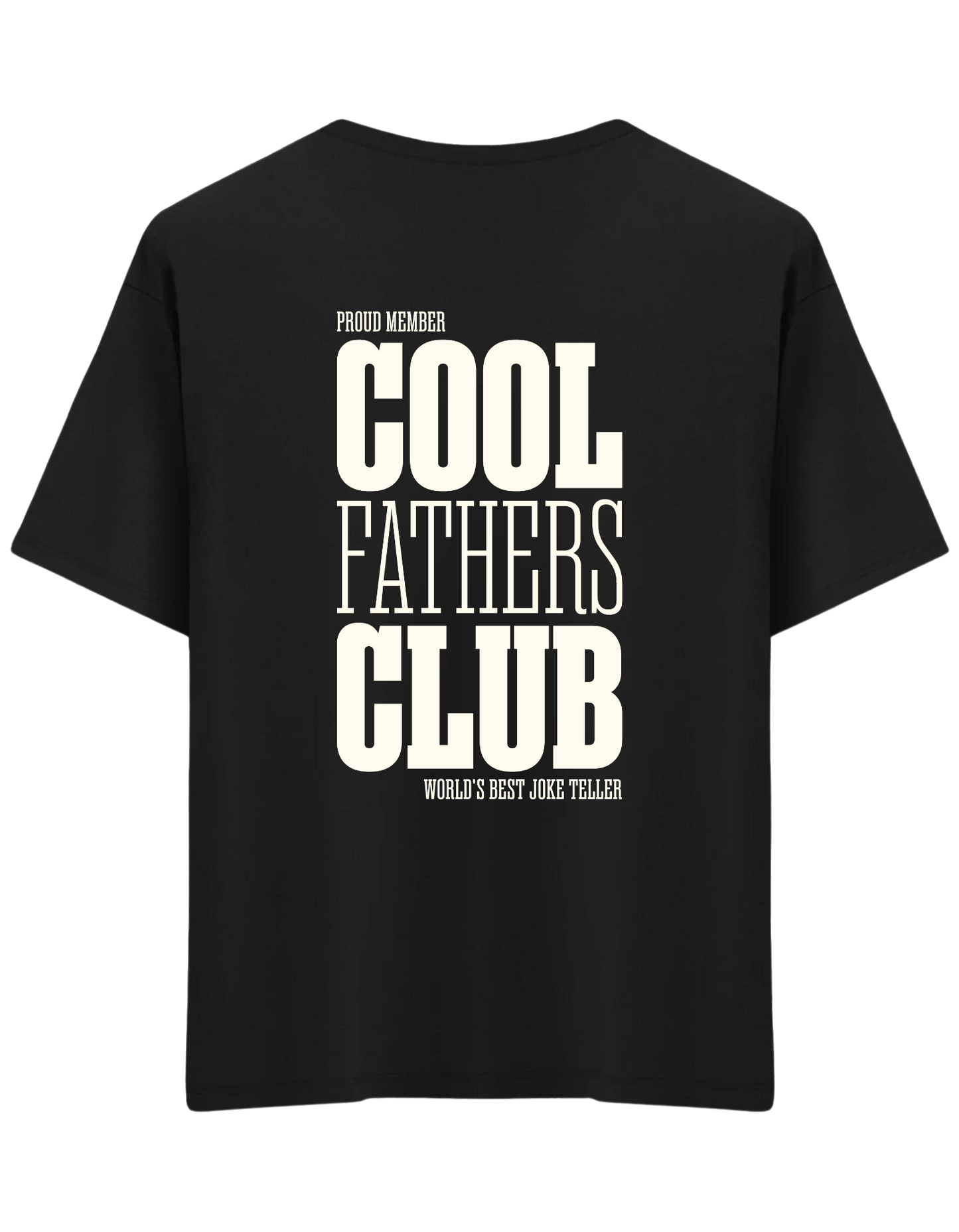 Cool Fathers Club Baskılı Bisiklet Yaka Oversize T-shirt