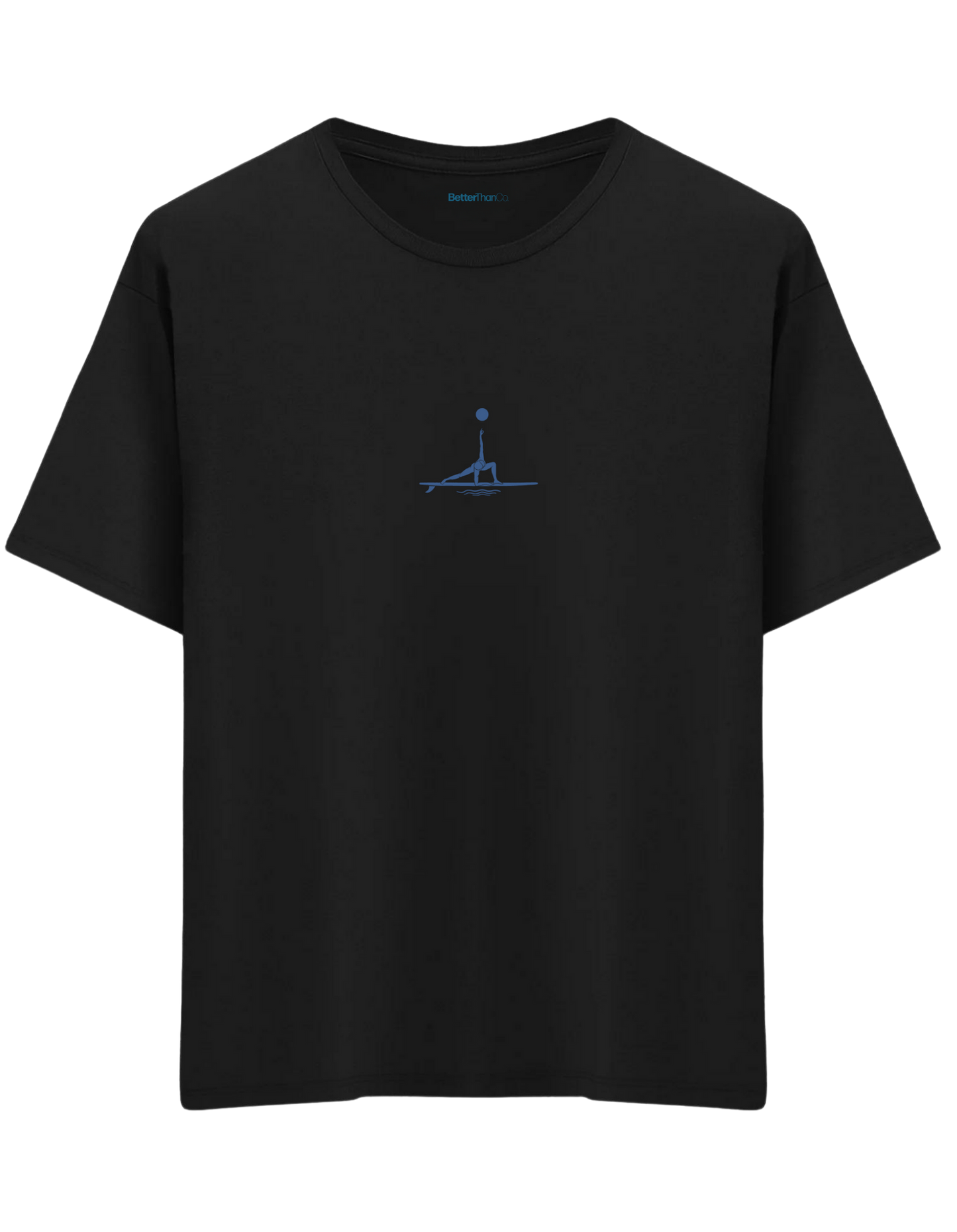 Yogi Baskılı Bisiklet Yaka Oversize T-shirt
