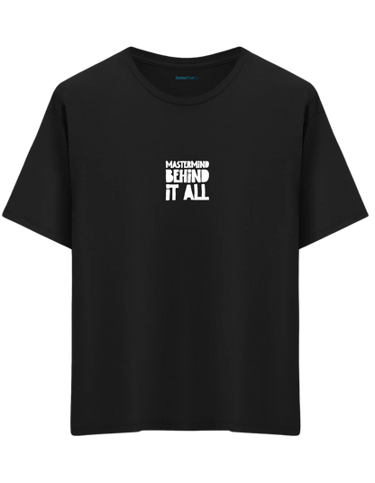 Mastermind Baskılı Bisiklet Yaka Oversize T-shirt