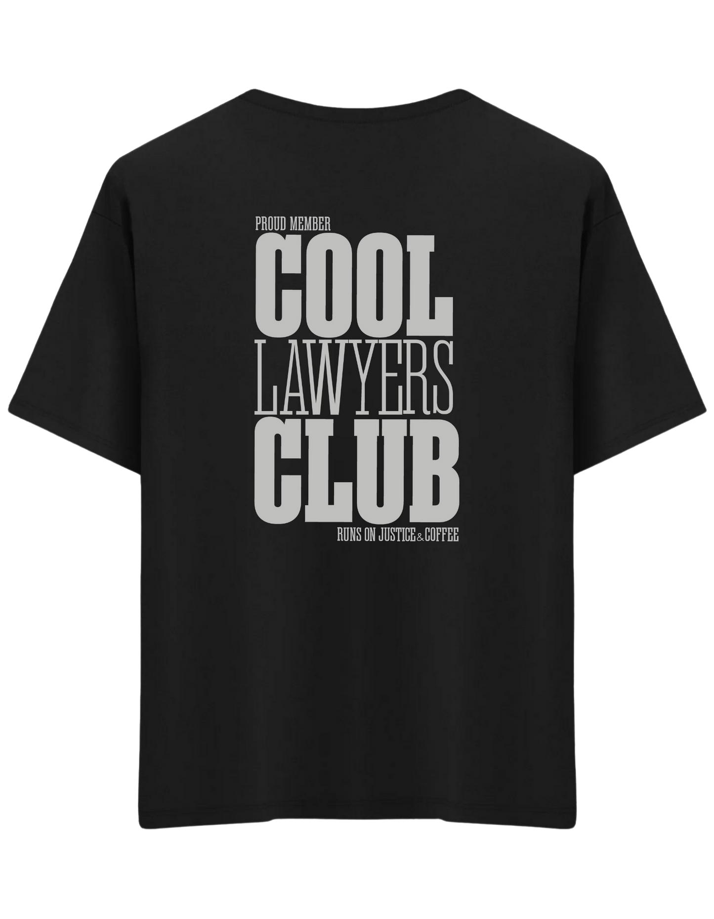 Cool Lawyers Club Baskılı Bisiklet Yaka Oversize T-shirt