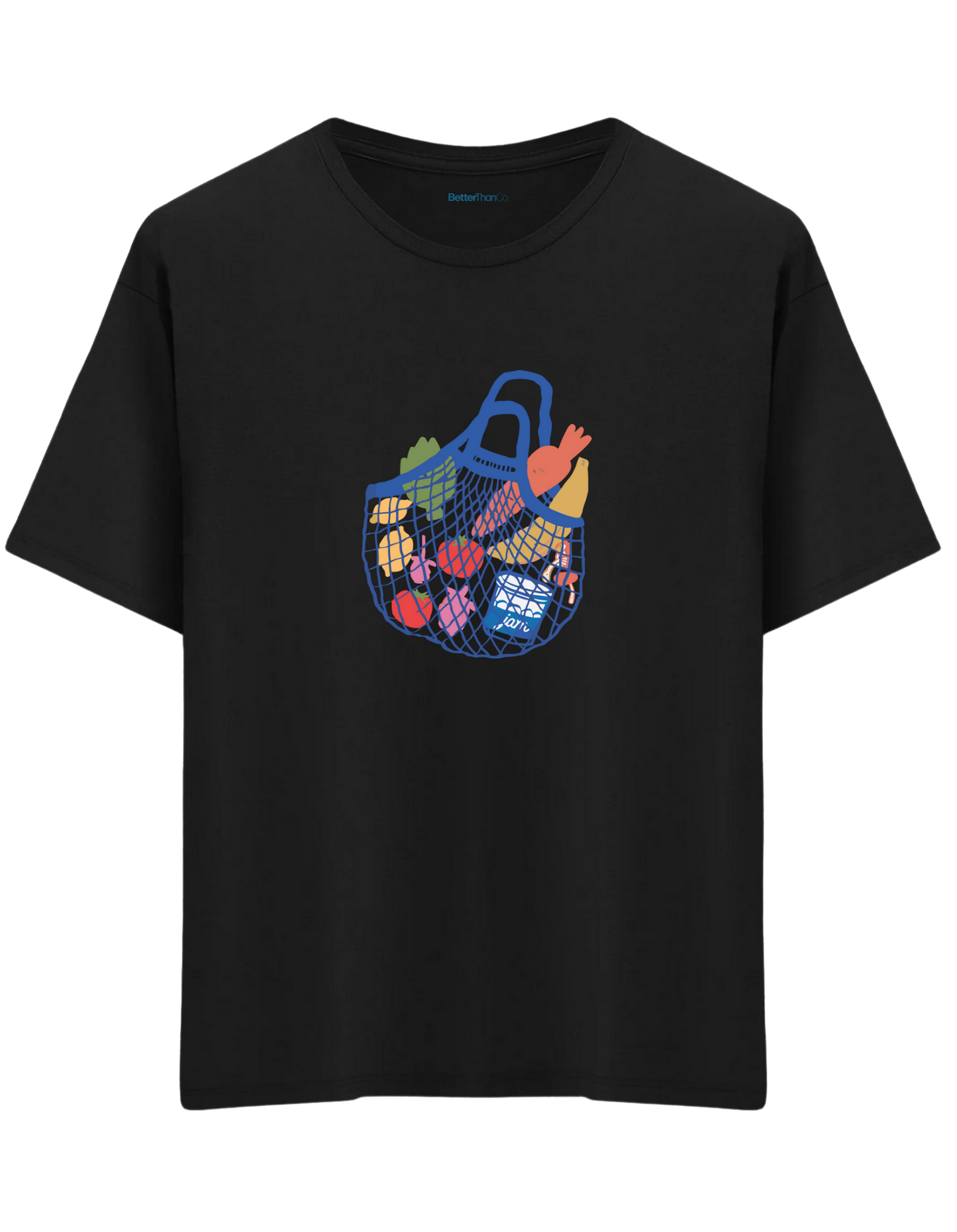 Local Bag Baskılı Bisiklet Yaka Oversize T-shirt