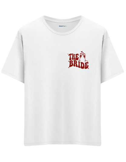 The Bride Baskılı Bisiklet Yaka Oversize T-shirt