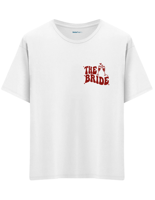 The Bride Baskılı Bisiklet Yaka Oversize T-shirt