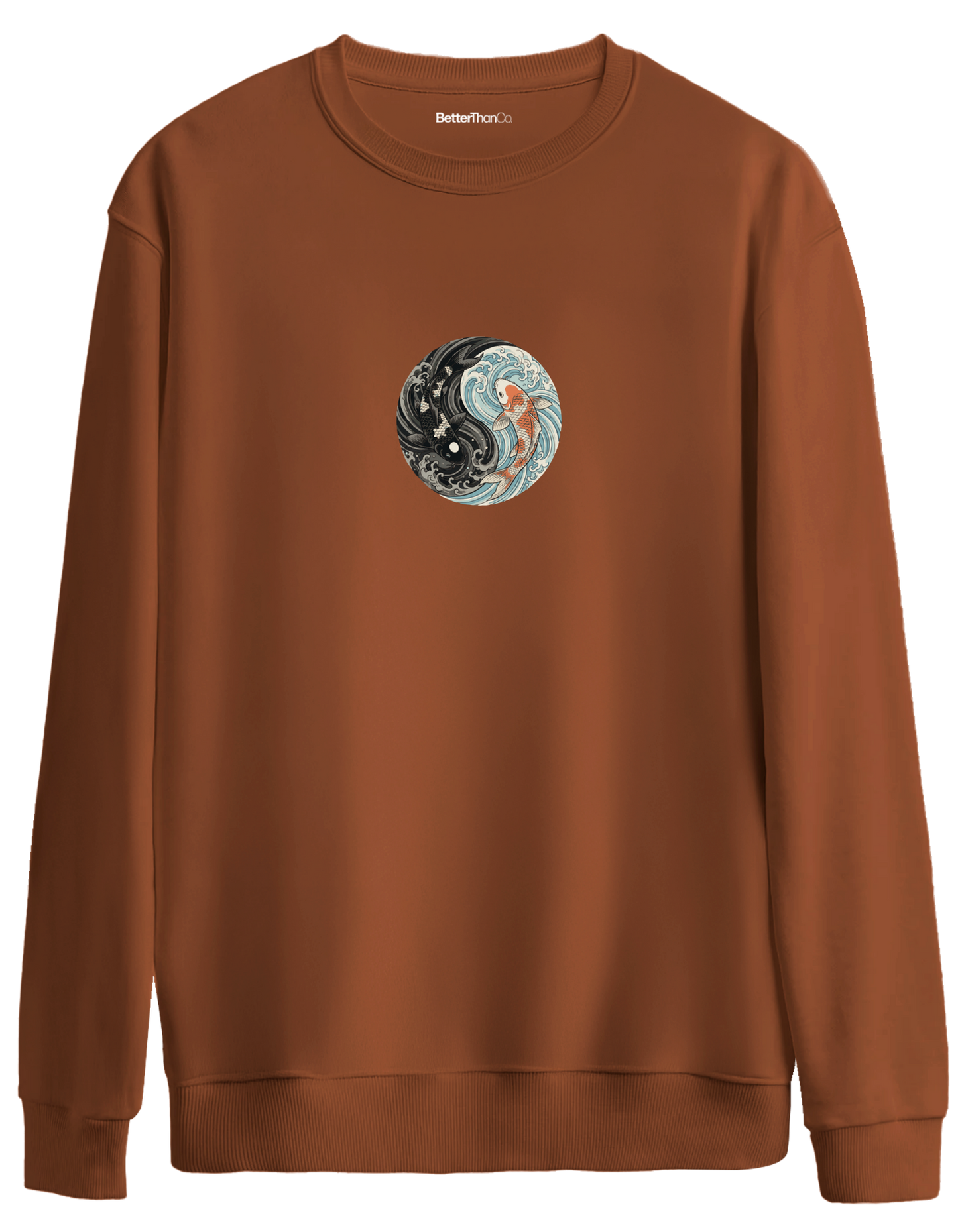 Balance Baskılı Bisiklet Yaka Oversize Sweatshirt