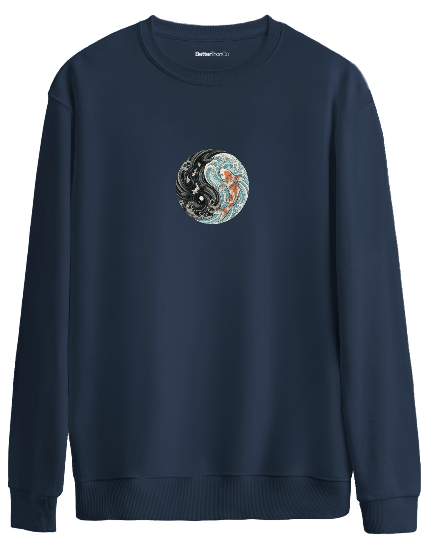 Balance Baskılı Bisiklet Yaka Oversize Sweatshirt