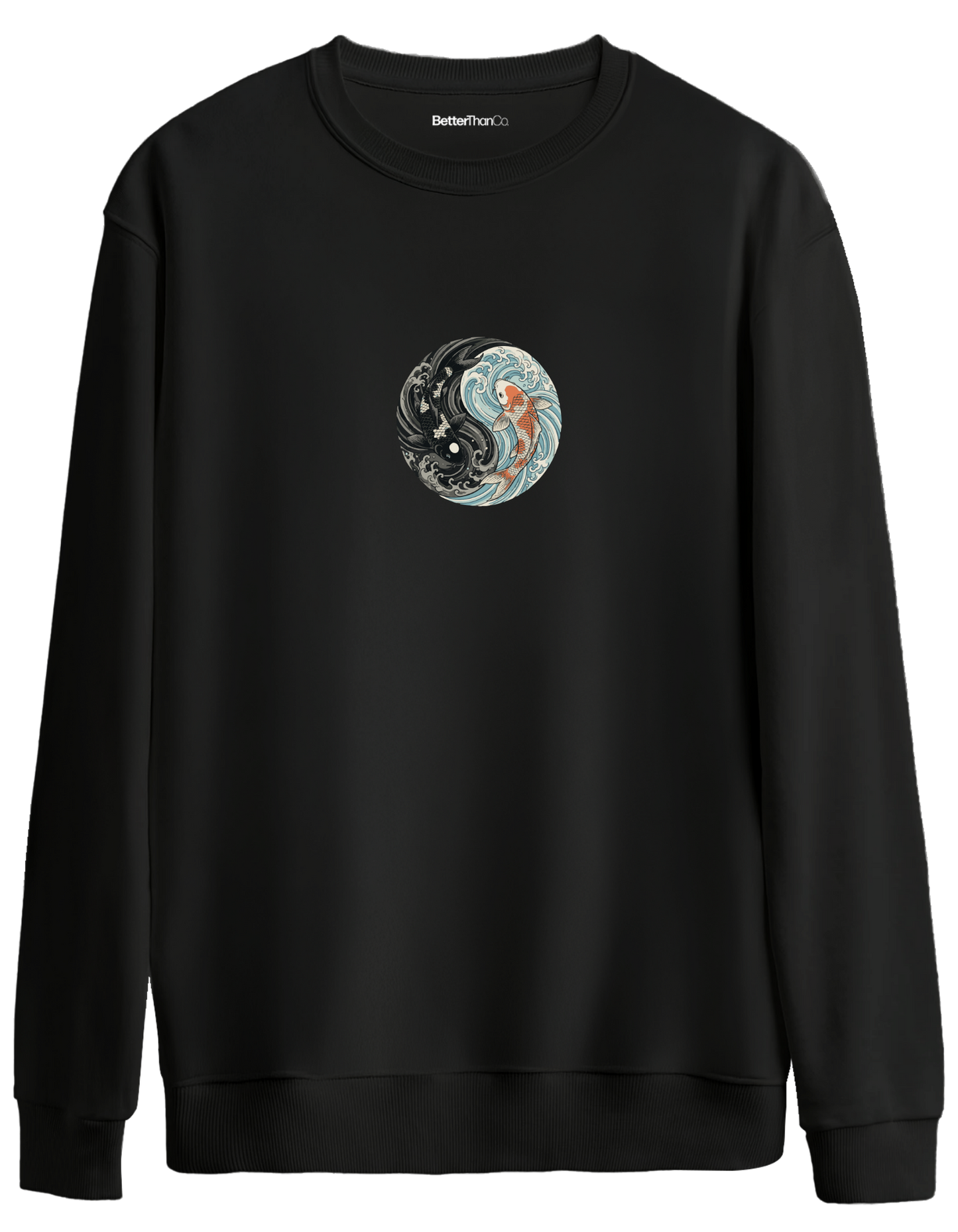 Balance Baskılı Bisiklet Yaka Oversize Sweatshirt