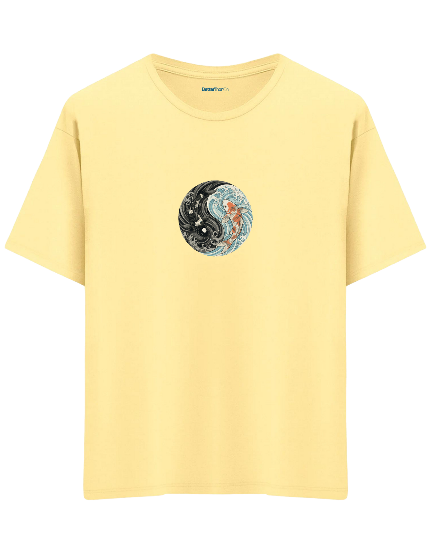 Balance Baskılı Bisiklet Yaka Oversize T-shirt