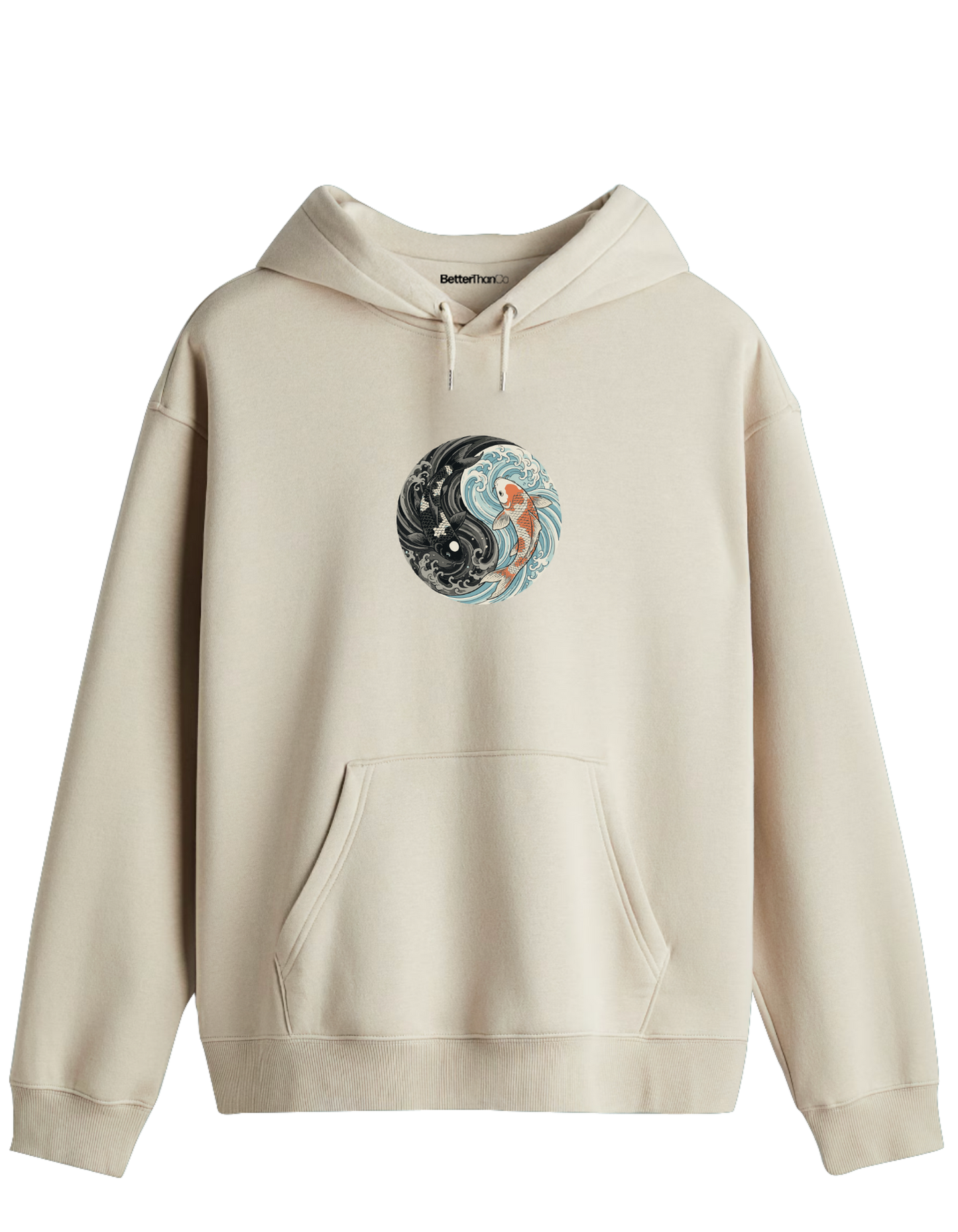 Balance Baskılı Unisex Kapüşonlu Yaka Hoodie