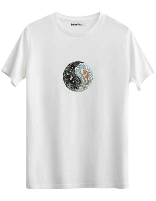 Balance Baskılı Bisiklet Yaka Regular T-shirt