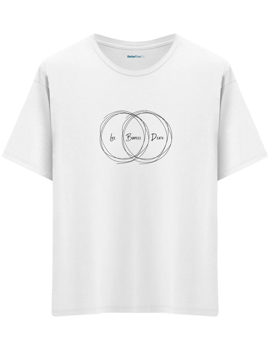 Burpees Baskılı Bisiklet Yaka Oversize T-shirt
