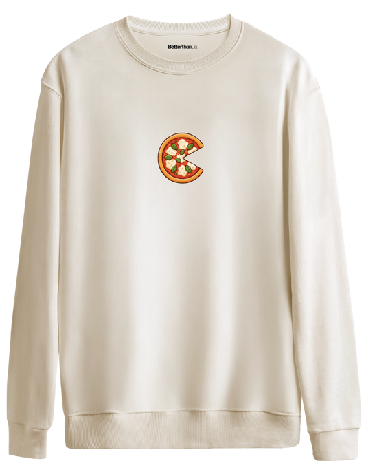 Complete Baskılı Bisiklet Yaka Oversize Sweatshirt