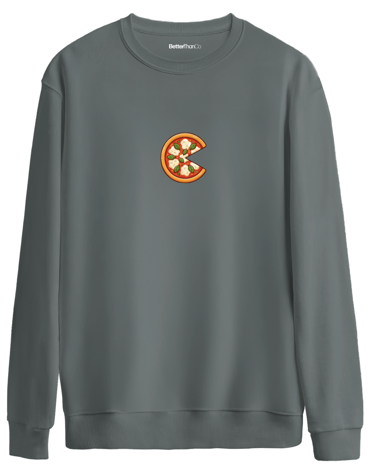 Complete Baskılı Bisiklet Yaka Oversize Sweatshirt