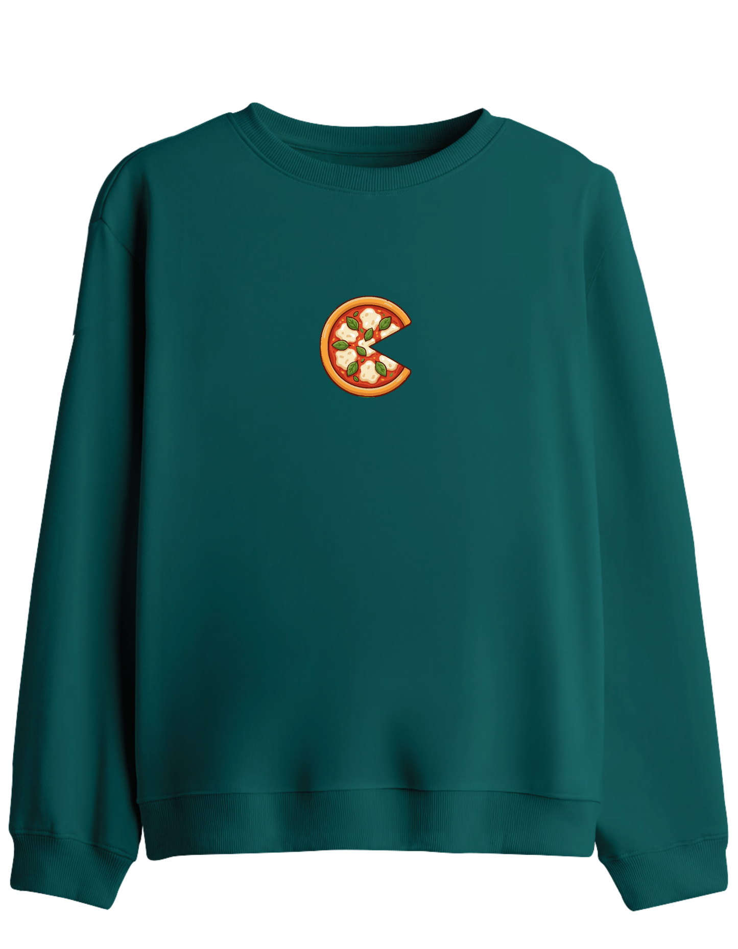 Complete Baskılı Bisiklet Yaka Sweatshirt
