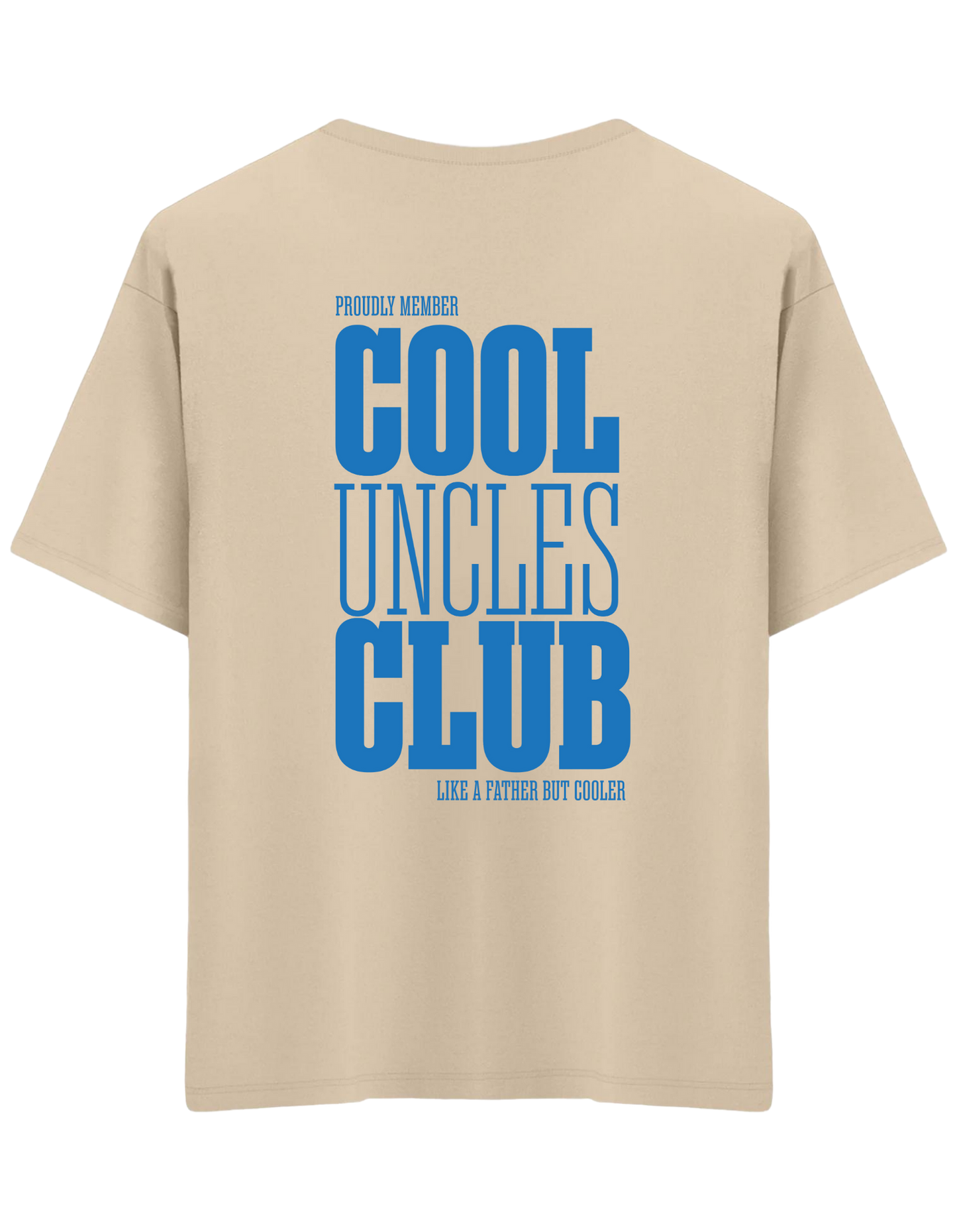 Cool Uncles Club Baskılı Bisiklet Yaka Oversize T-shirt