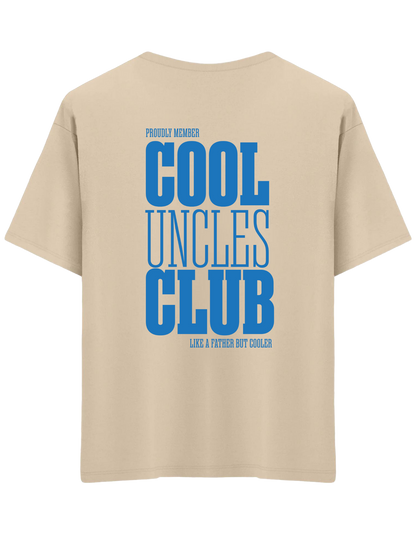 Cool Uncles Club Baskılı Bisiklet Yaka Oversize T-shirt
