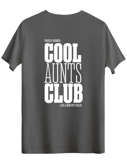 Cool Aunts Club Baskılı Bisiklet Yaka Regular T-shirt