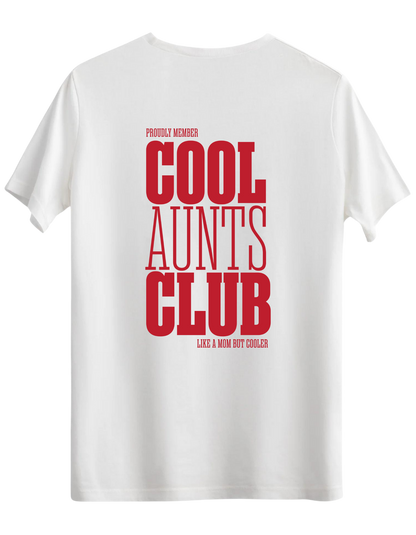Cool Aunts Club Baskılı Bisiklet Yaka Regular T-shirt
