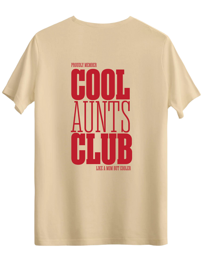 Cool Aunts Club Baskılı Bisiklet Yaka Regular T-shirt